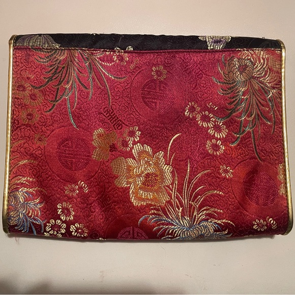 Japanese Asian Jacquard Brocade Clutch Wallet Purse - Picture 3 of 6